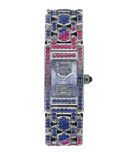 Audemars Piguet Promesse Multi-Colored Sapphire and White Gold Ladies Watch 67465BCYY1189BC02 61670$