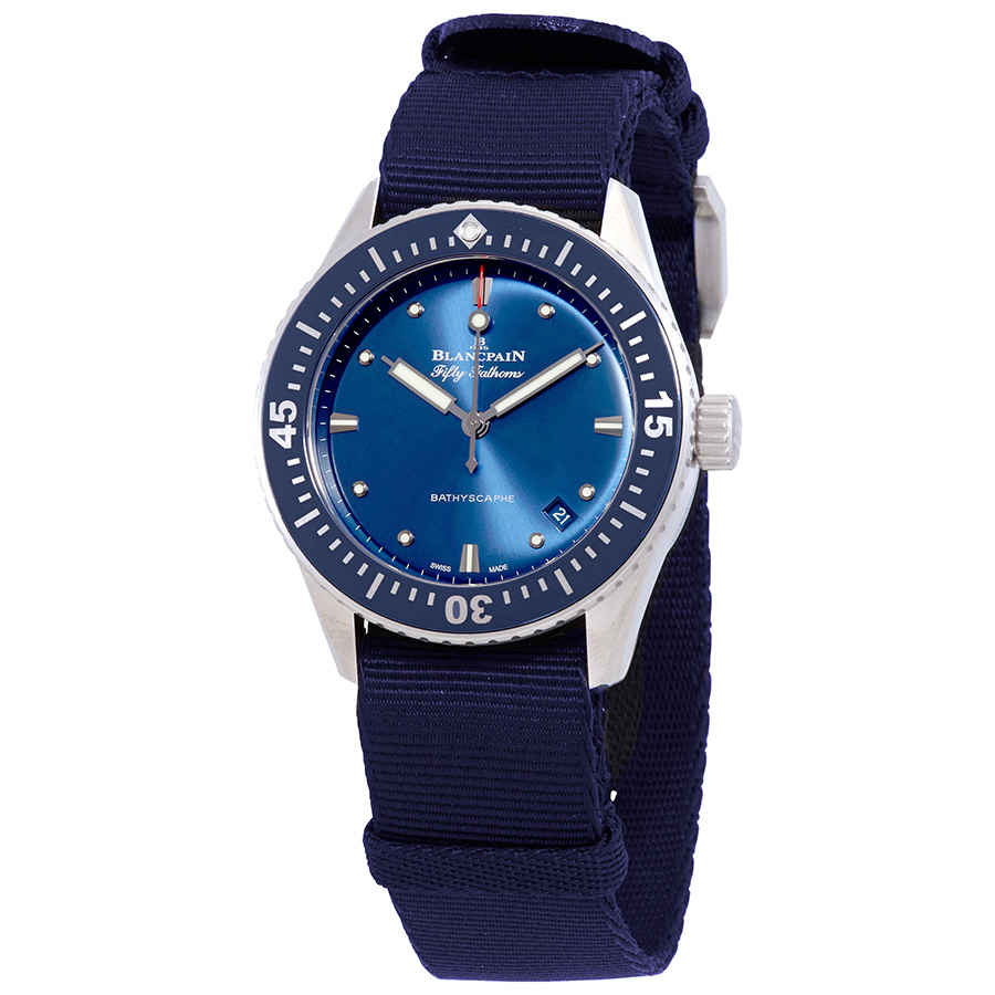 Blancpain Bathyscaphe Automatic Blue Dial MensWatch 5100-1140-NAOA
