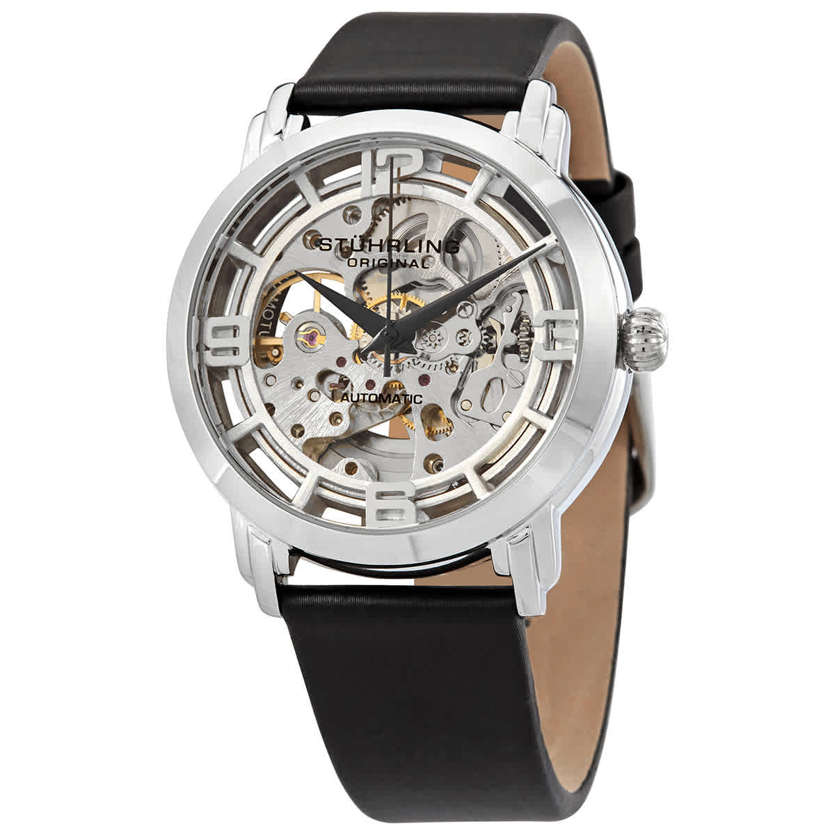 NWT Stuhrling Original Legacy Automatic Silver Dial Ladies Watch Stuhrling Legacy 3952 Automatic Skeleton Watch 34mm | Elegant & main image 3
