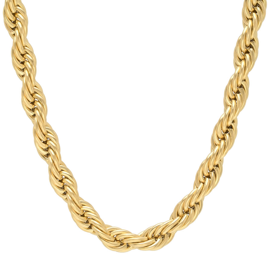 Robert Alton Men's Rope Link Stainless Steel Chain