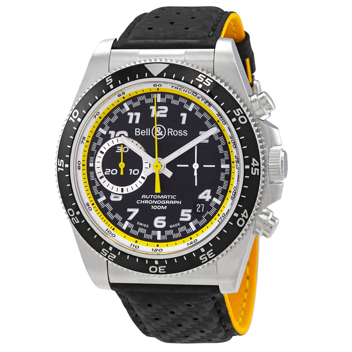 Bell and Ross Vintage Chronograph Automatic Black Dial Mens Watch BRV394-RS20SCA 3216$