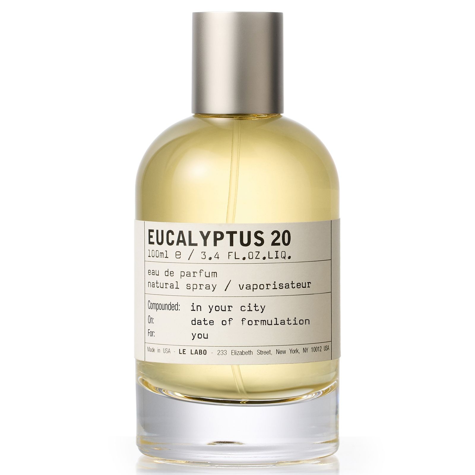 Le Labo Unisex Eucalyptus 20 EDP Spray 34 oz Fragrances 0842185135326 250$