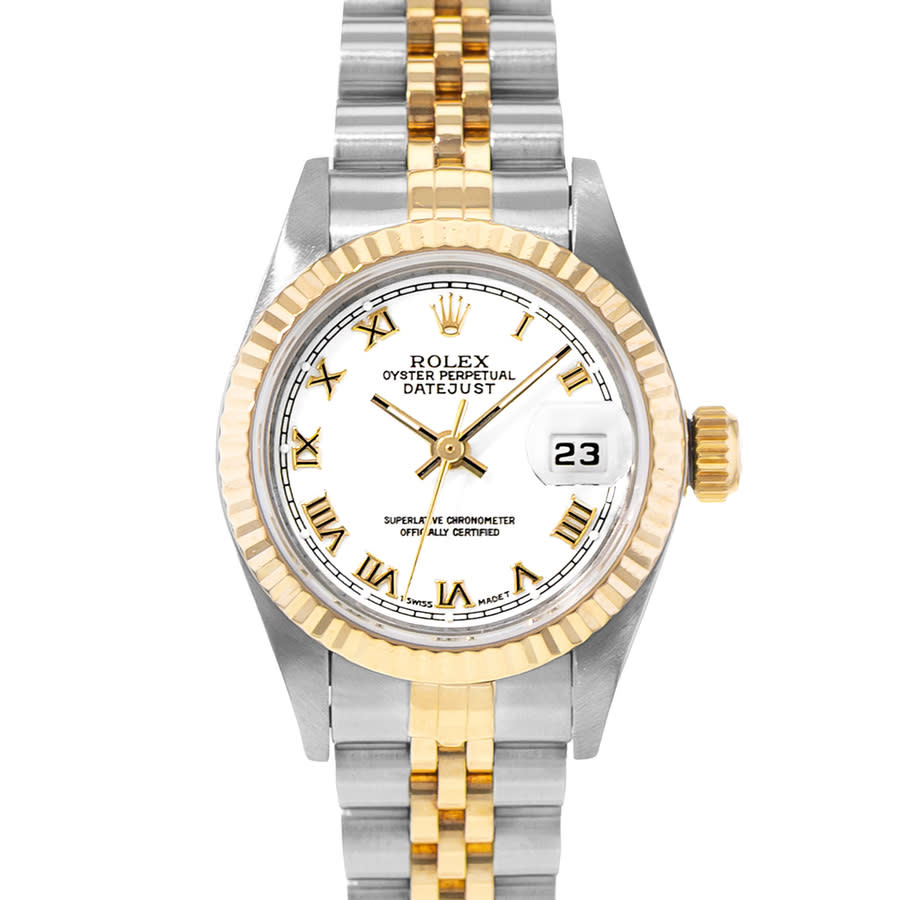Preowned Rolex Datejust 26 Automatic Chronometer White Dial Mens Watch 69173 WRJ
