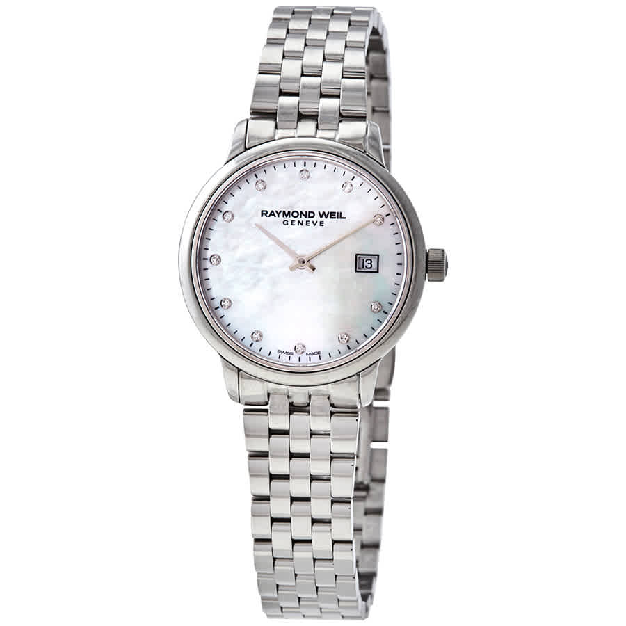 Raymond Weil Toccata Quartz Diamond White Mother of Pearl Dial Ladies Watch 5985-ST-97081 777$