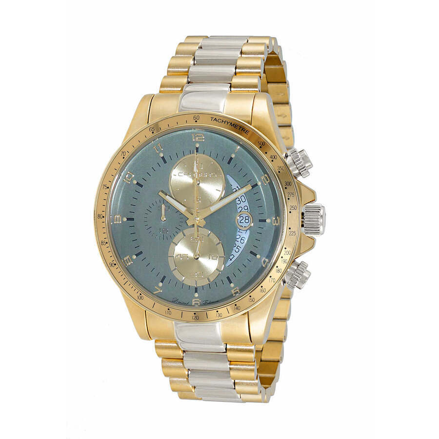 Torino Carrero Winner Circle Chronograph Tachymeter Green Dial Mens Watch C2T101LGN