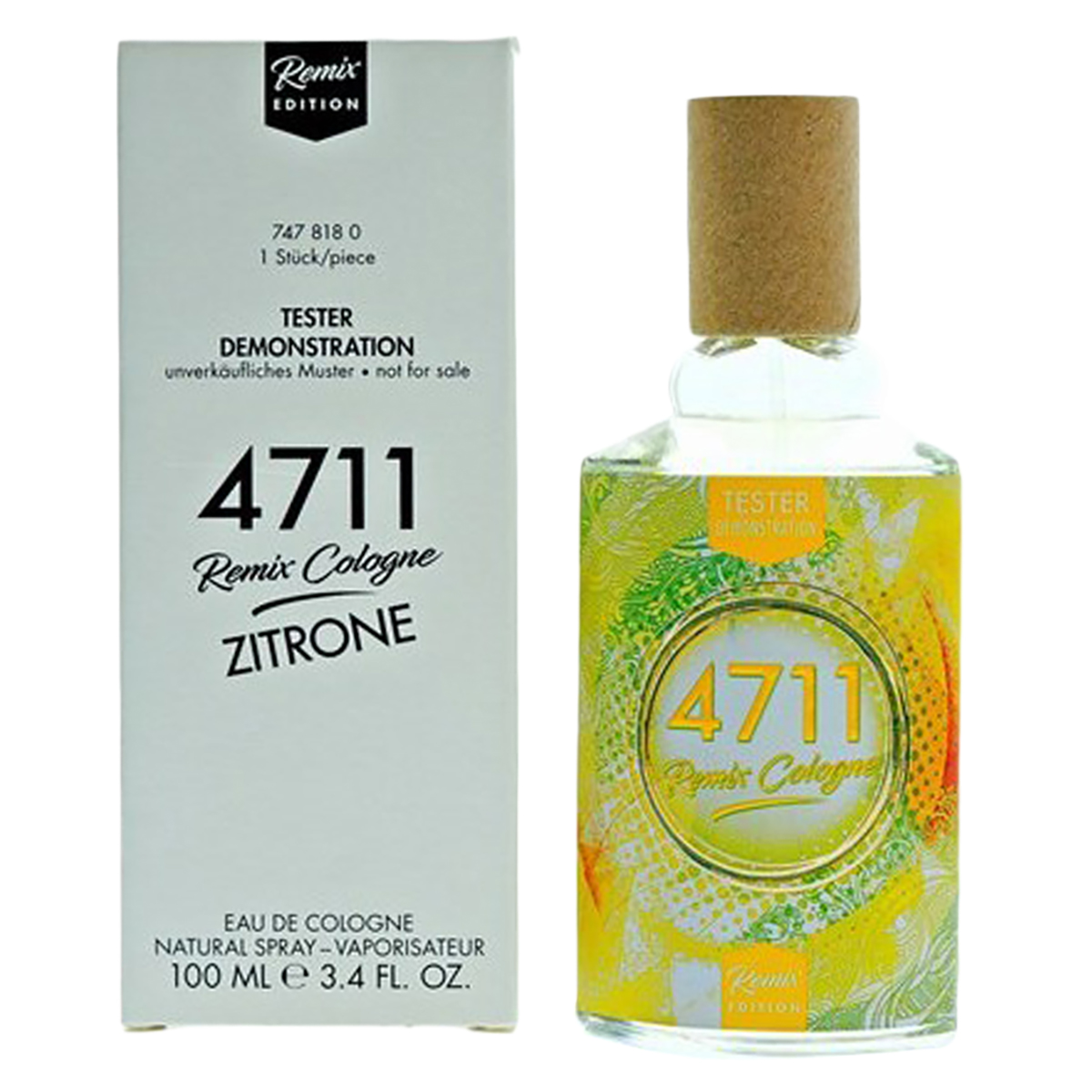 4711 Ladies Zitrone EDC Spray 34 oz Tester Fragrances 4011700747818 15$