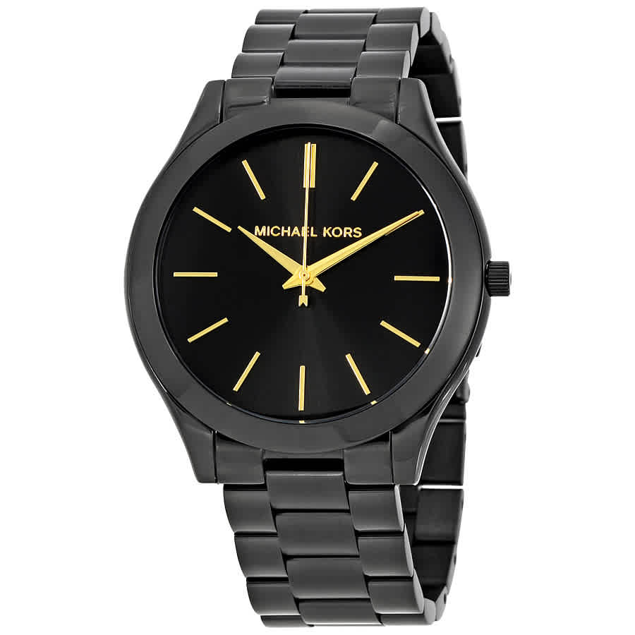 Michael Kors Slim Runway Black Dial 