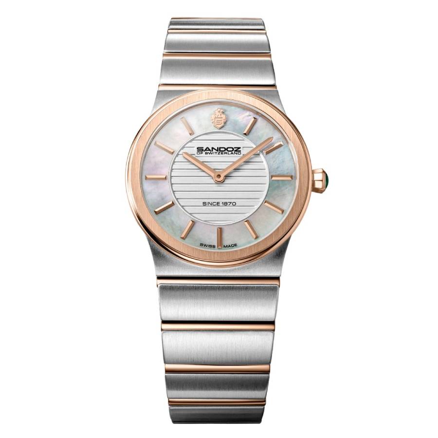 Sandoz Tresor Quartz White Mother of Pearl Dial Ladies Watch SZWLG0000602