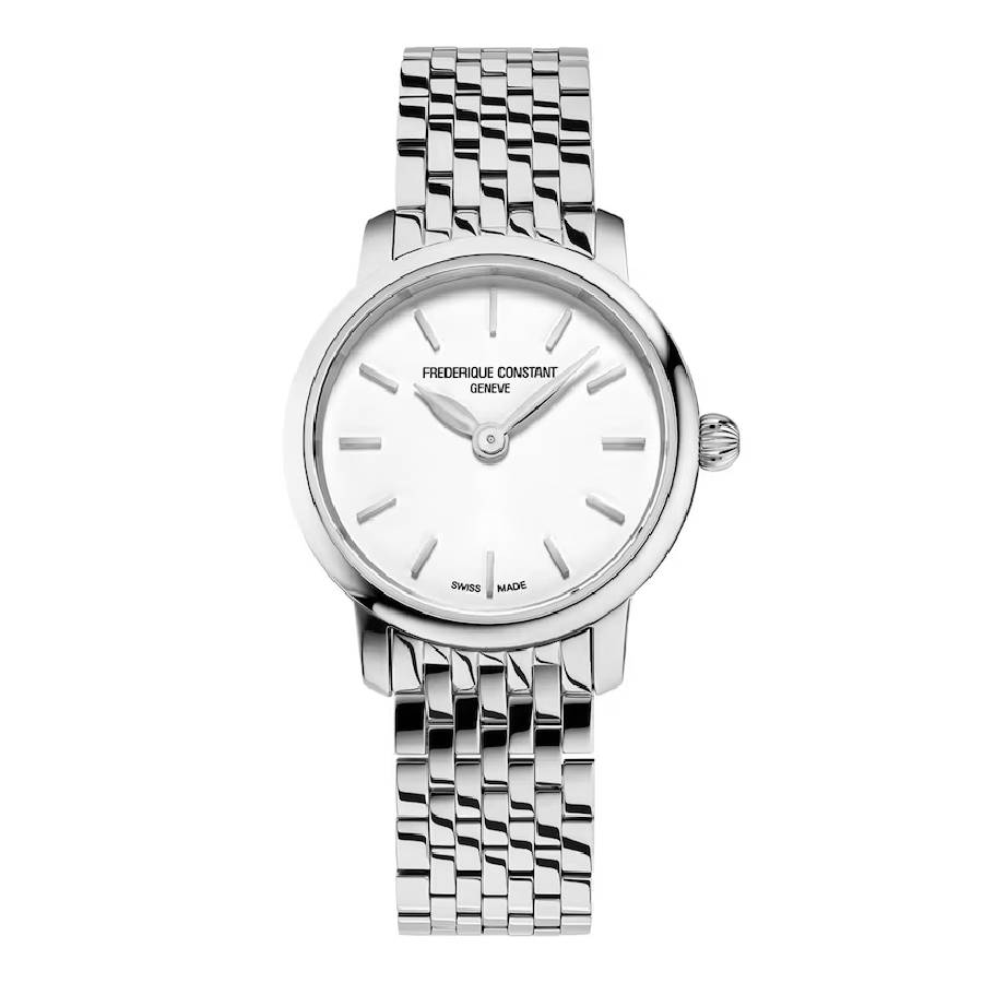 Frederique Constant Classics Slimline Quartz White Dial Ladies Watch FC-200S6B 702$