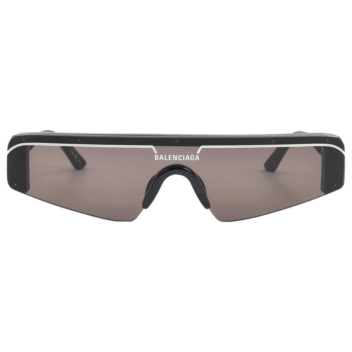 Balenciaga Unisex Sunglass BB0003S -  Frame color: Black Shiny, Lens color: Grey