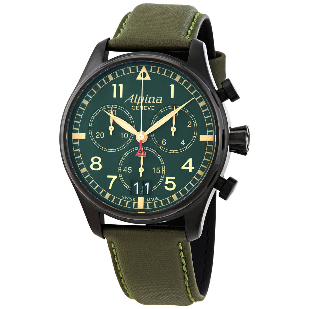 Alpina Startimer Pilot Chronograph Green Dial