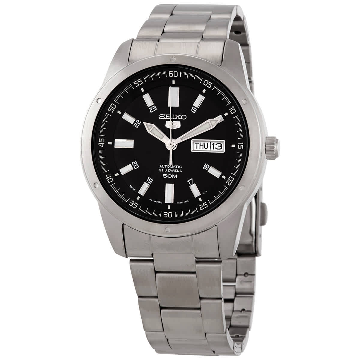 Seiko 5 Automatic Black Dial Mens Watch SNKN13J1