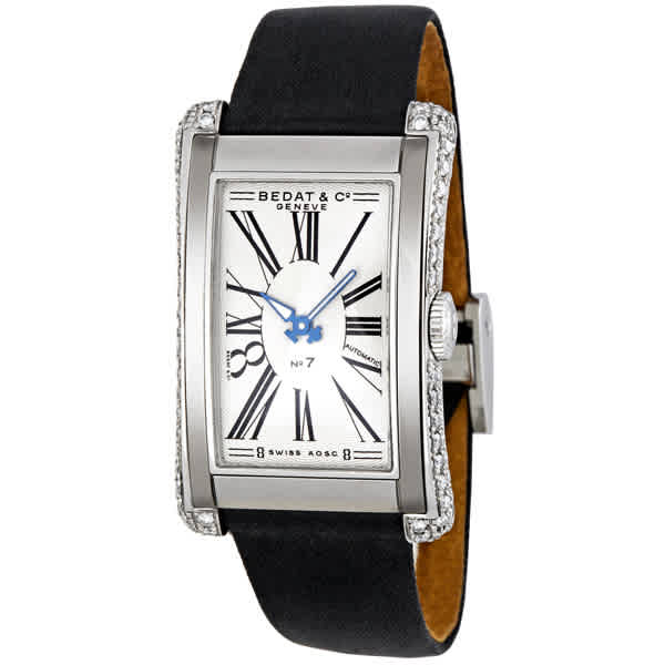 Bedat No. 7 White Sunburst Dial Leather Strap Ladies Watch 788.030.101