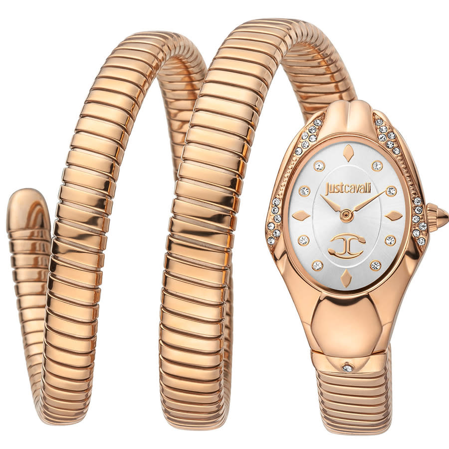 Just Cavalli Snake White Dial Ladies Watch JC1L185M0025 212$