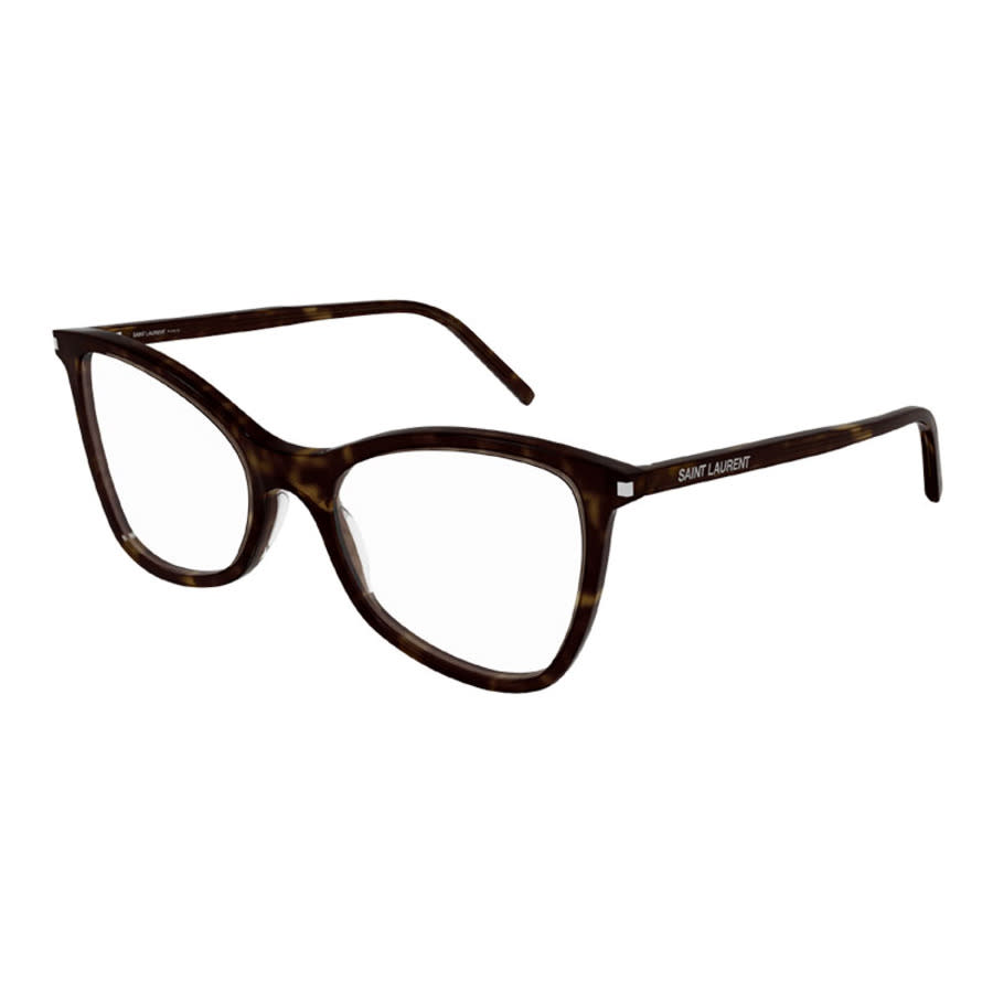 Saint Laurent Ladies Black Cat Eye Eyeglass Frames SL478JERRY 002
