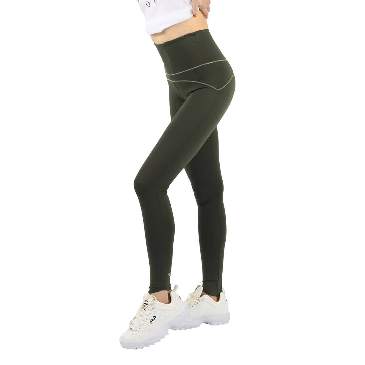 Yuj Ladies Kaki Gold Muladhara Yoga Legging eBay