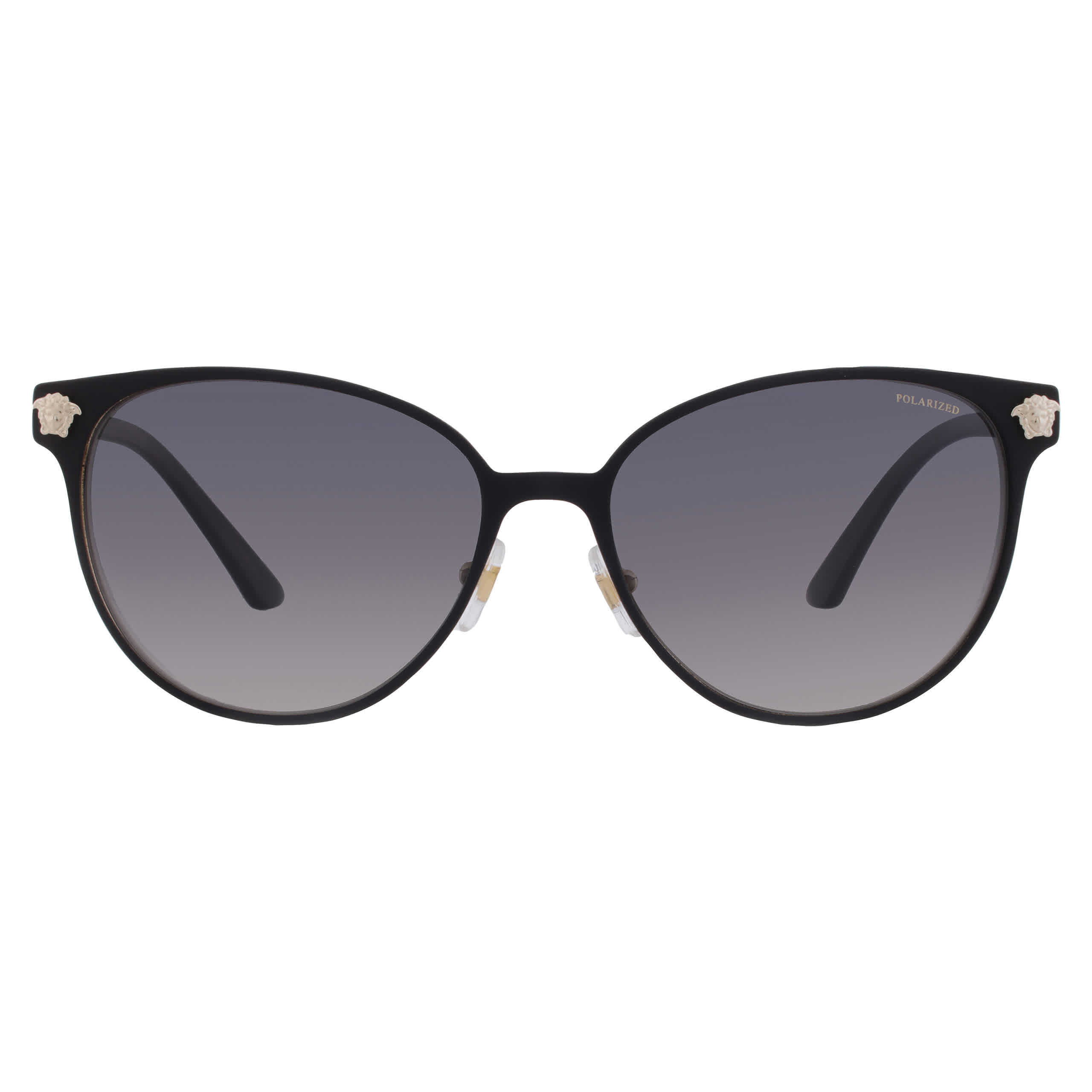 Versace Woman Sunglass VE2168 -  Frame color: Black/Pale Gold, Lens color: Grey Gradient