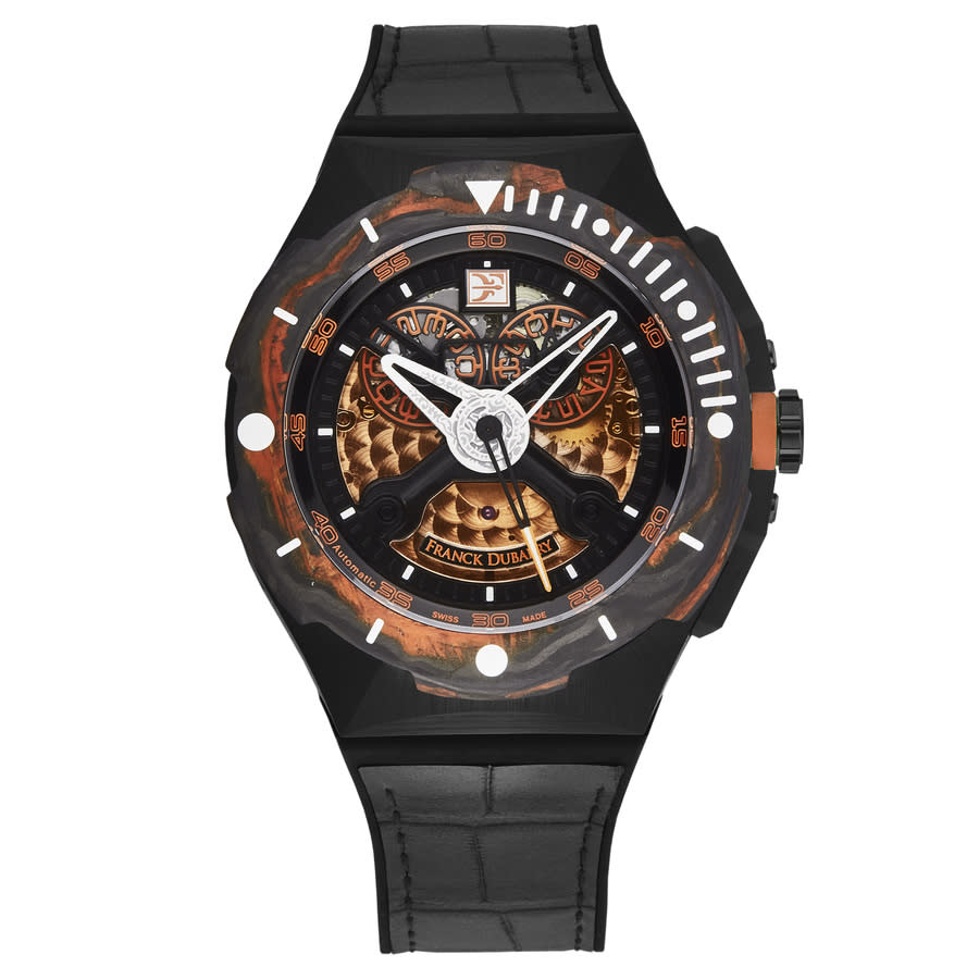 Franck Dubarry Diver Automatic Orange Dial Mens Watch DIV-03