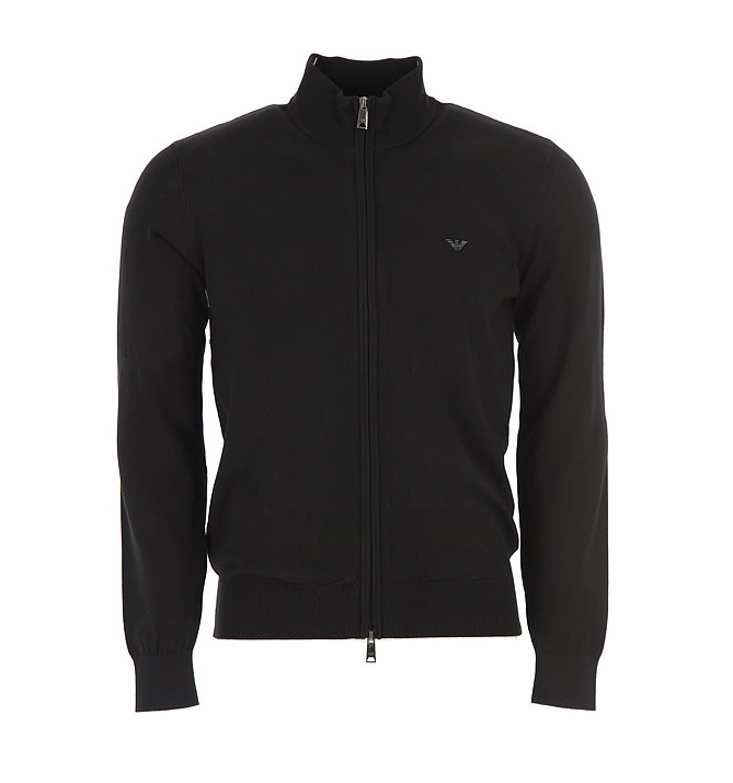 emporio armani eagle tape full zip hoodie