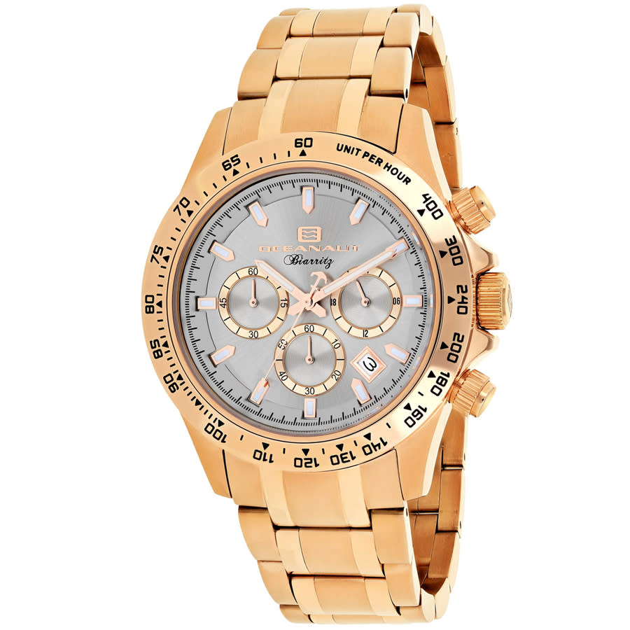 Oceanaut Biarritz Chronograph Quartz Silver Dial Mens Watch OC6118