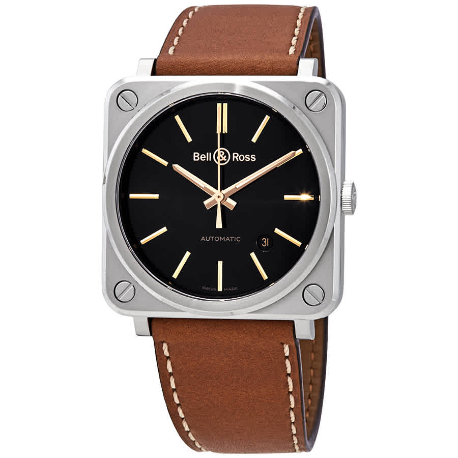 Bell and Ross Golden Heritage Automatic Black Dial Mens Watch BRS92-ST-G-HESCA 2675$