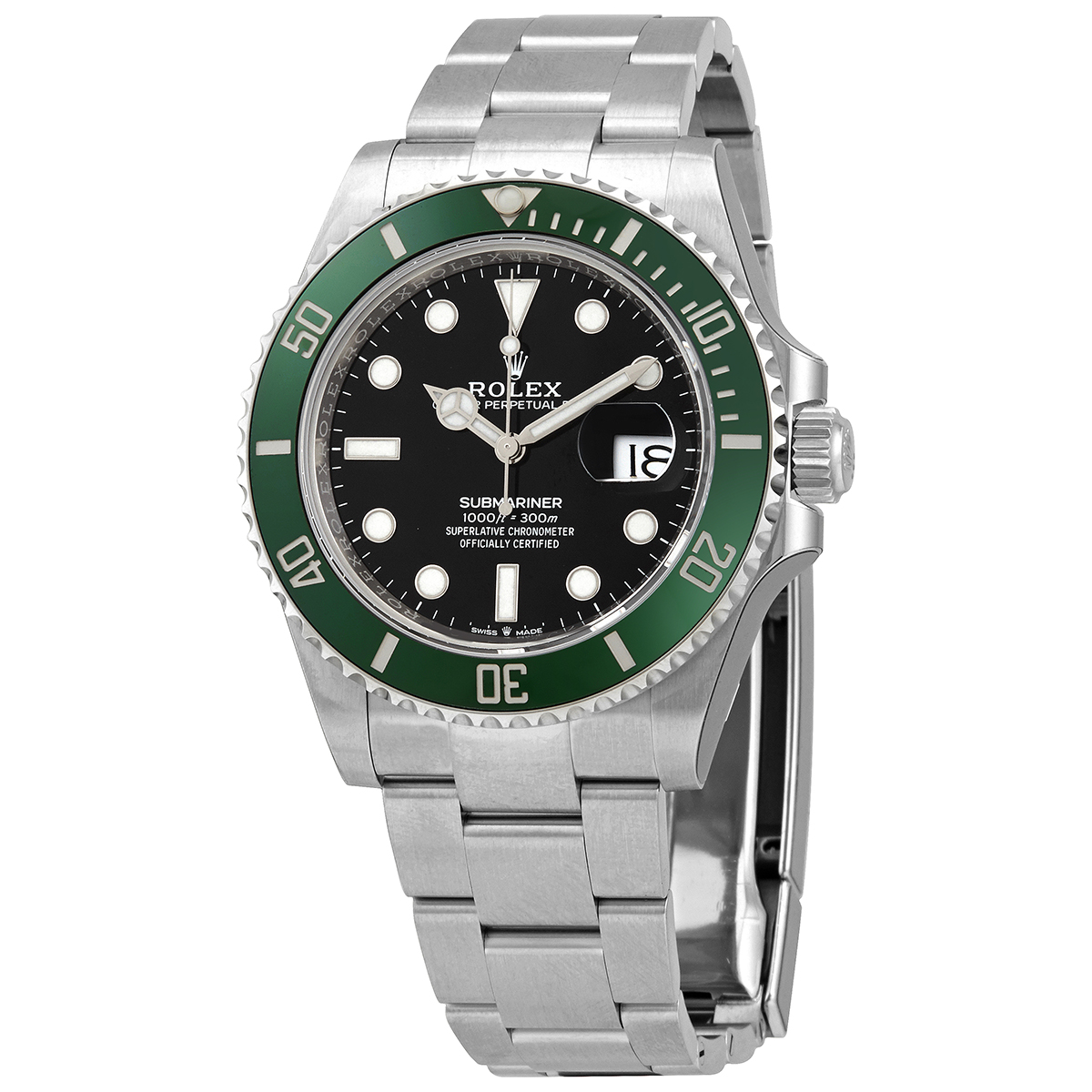 Preowned Rolex Submariner Automatic Chronometer Black Dial Mens Watch 126610LV