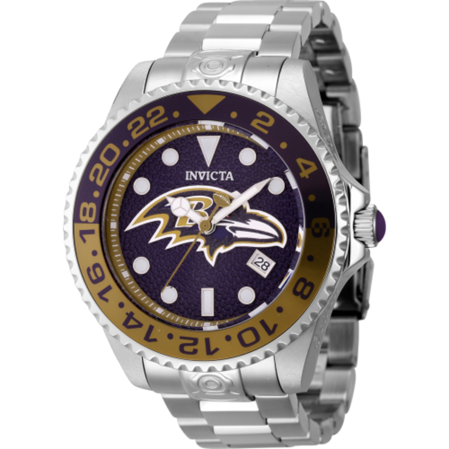 Invicta NFL Baltimore Ravens Automatic Purple Dial Mens Watch 45039 113$