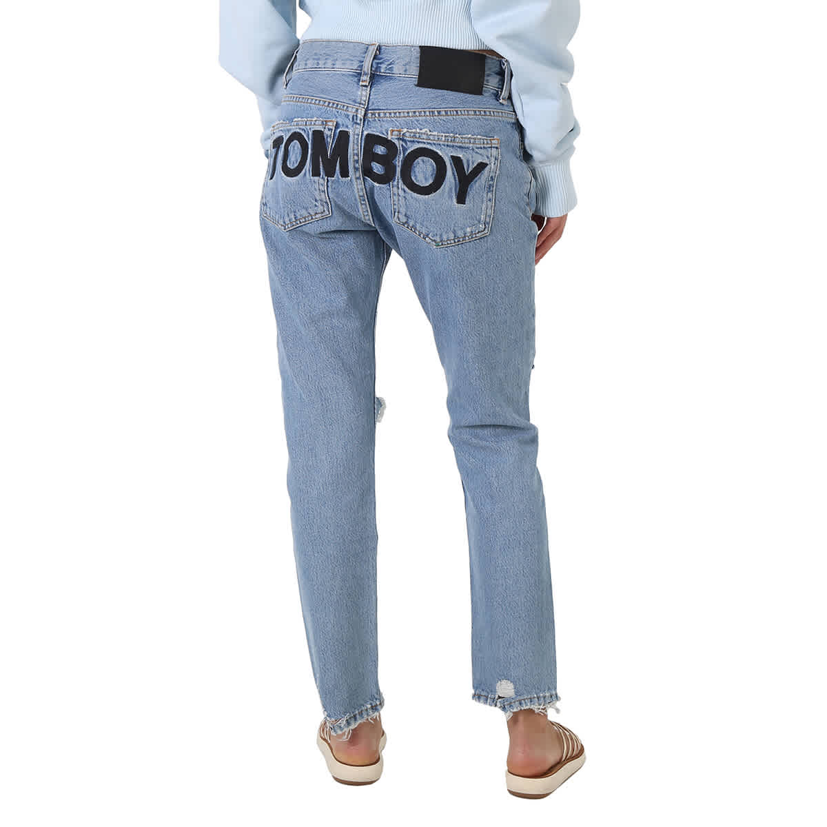 Filles A Papa Tomboy Jeans in Blue