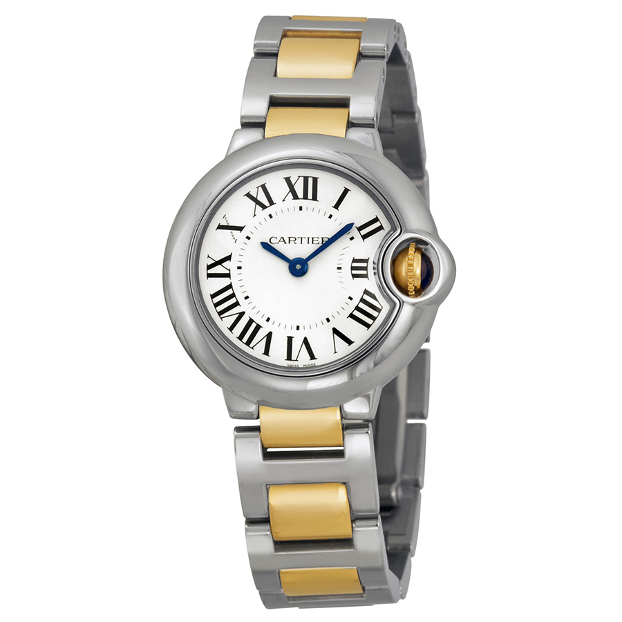 Preowned Cartier Ballon Bleu Silver Dial Ladies Watch W69007Z3