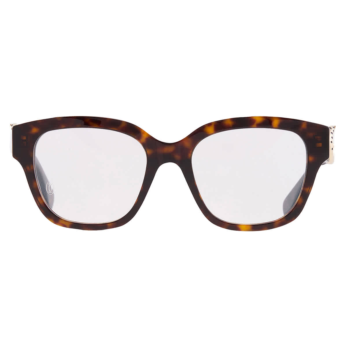 Cartier Panthere de Cartier Demo Square Ladies Eyeglasses CT0566O 006 53