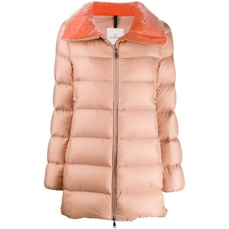 pink moncler coat