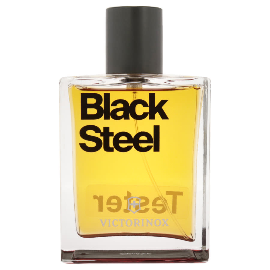 Victorinox Mens Black Steel EDT Spray 3.4 oz (Tester) Fragrances 843711391315