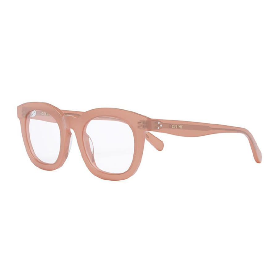 Celine CL5004IN074 Square Full-Rim Acetate Eyeglasses — Rose gold