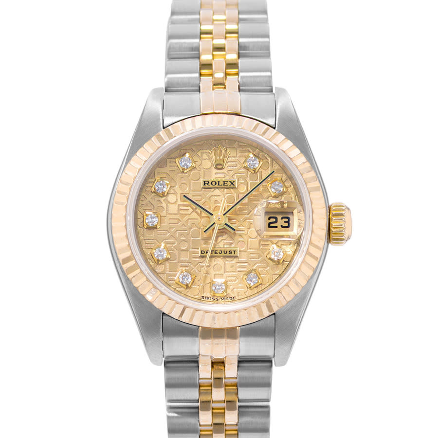 Preowned Rolex Datejust 26 Automatic Chronometer Diamond Ladies Watch 79173 CJDJ