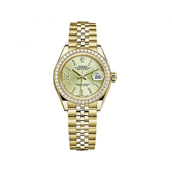 Rolex LadyDatejust Linden Green Diamond Dial Jubilee Watch 279138LGNSRDJ