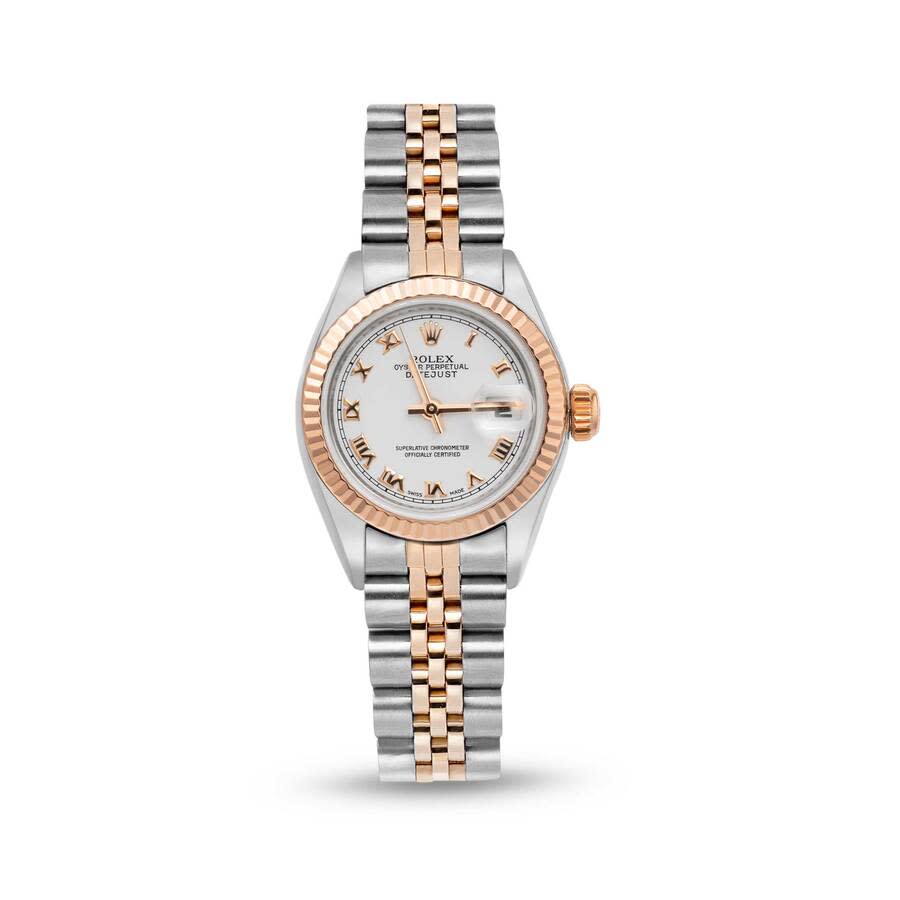Preowned Rolex Datejust Automatic Chronometer White Dial Ladies Watch 179171 WRJ