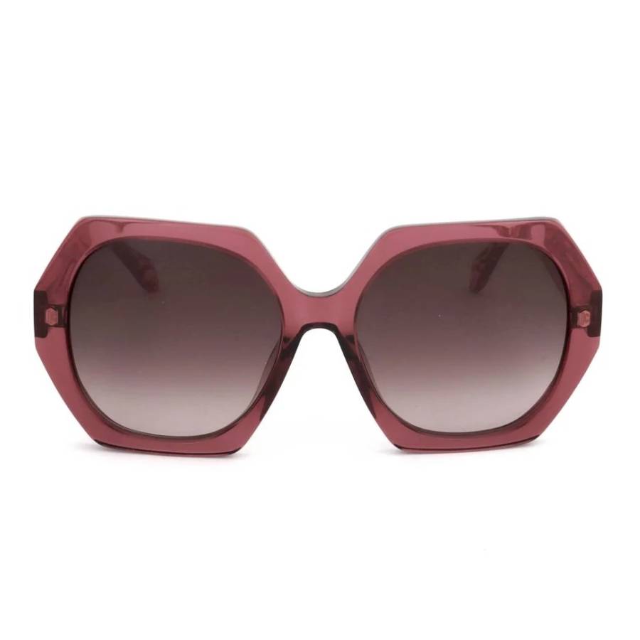 Just Cavalli Brown Gradient Geometric Ladies Sunglasses SJC087V 01CK 56