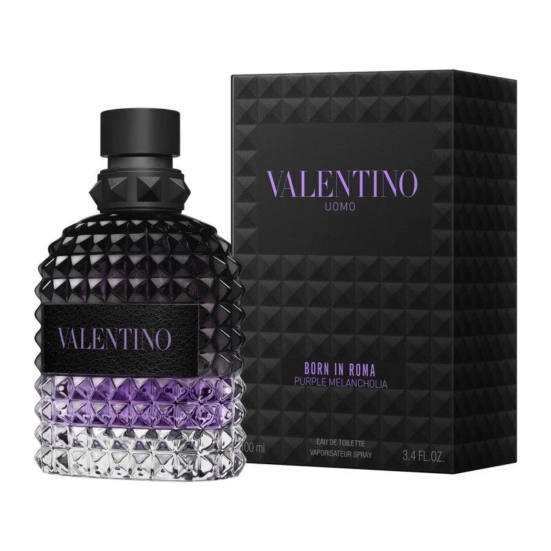 Valentino Mens Uomo Born In Roma Purple Melancholia EDT Spray 34 oz Fragrances 3614274626872 144$