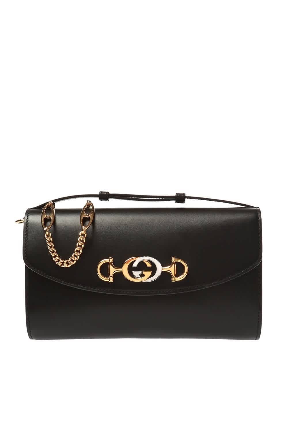 gucci zumi smooth leather small shoulder bag