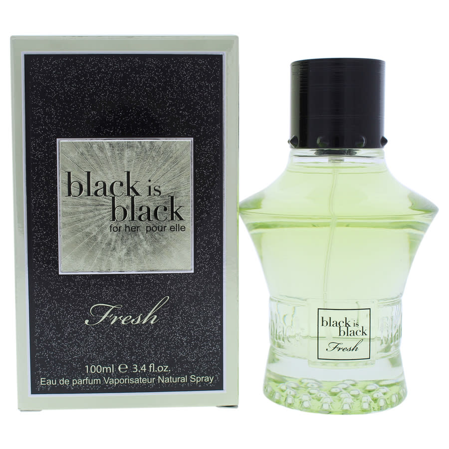 Black is Black Fresh by Nu Parfums for Women - 3.4 oz EDP Spray