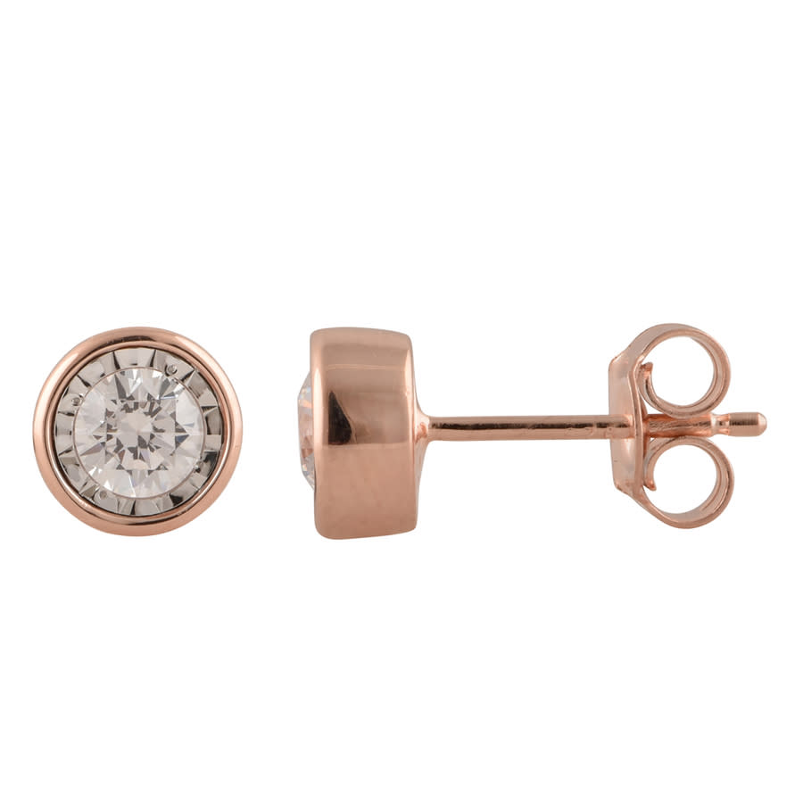 Diamond Muse 050 cttw 10KT Rose Gold Round Cut Diamond Stud Earrings for Women 485$