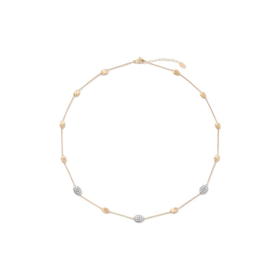 Marco Bicego Siviglia Collection 18K Yellow Gold and Diamond Small Bead Necklace - CB1838-E B YW Q6 4375$