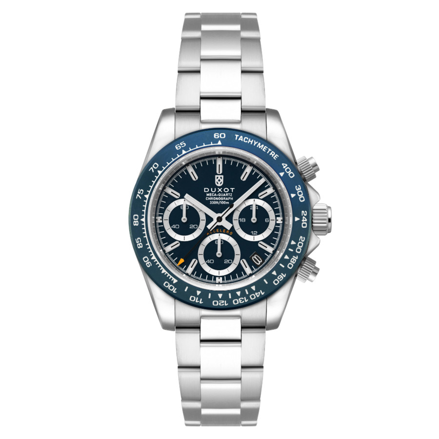 Duxot Accelero Chronograph Tachymeter Blue Dial Mens Watch DX-2065-33 139$