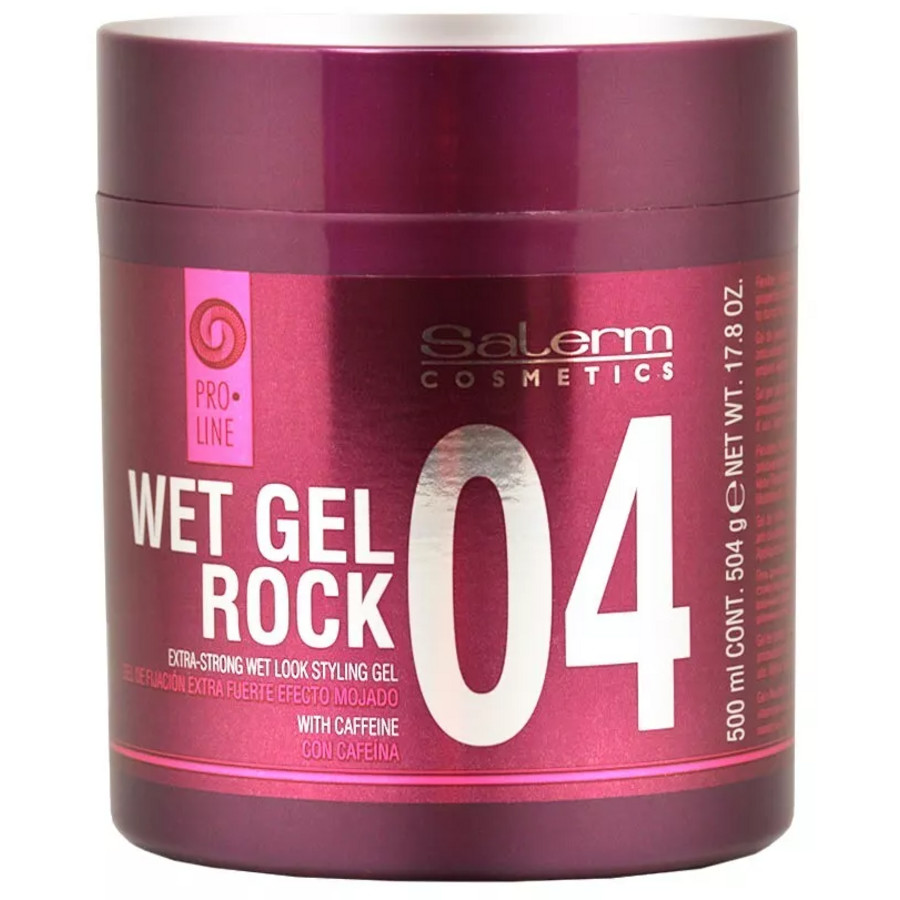 Salerm Ladies Wet Gel Rock 04 Extra-Strong Wet Look Styling Gel 176 oz Hair Care 8420282038911 17$