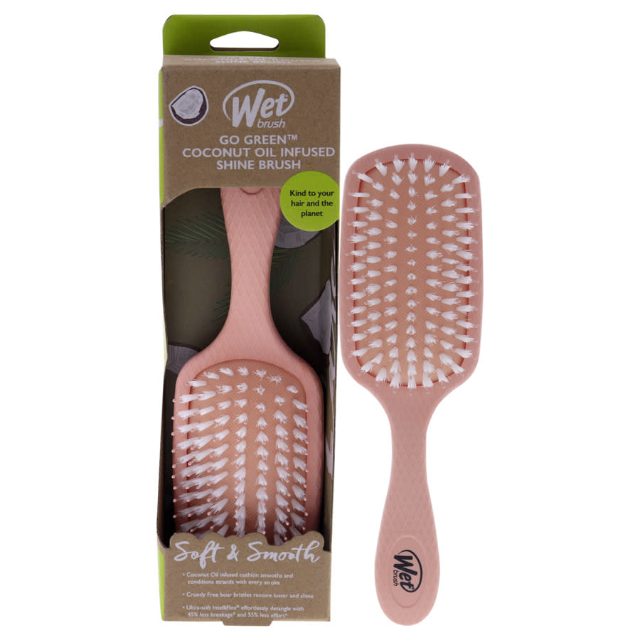 Go Green Oil Infused Shine Brush - Coconut Oil by Wet Brush for Unisex - 1 Pc Hair Brush 15$