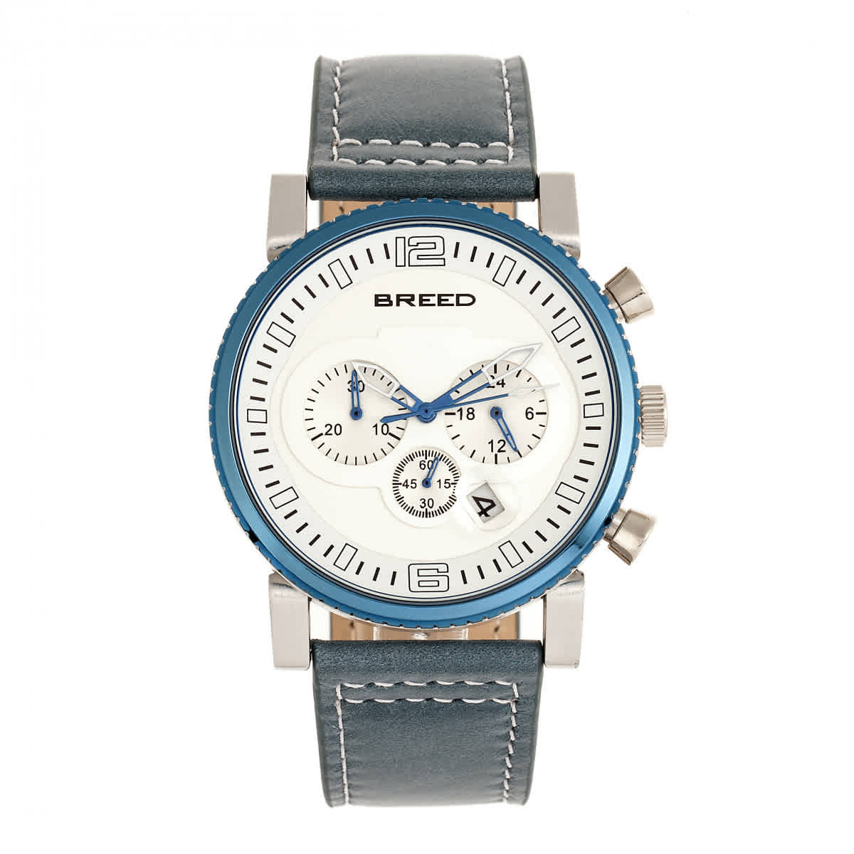 Breed Ryker Chronograph Silver Dial Mens Watch 8201