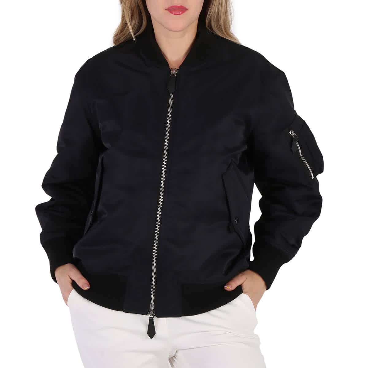 Burberry nylon bomber jacket on sale