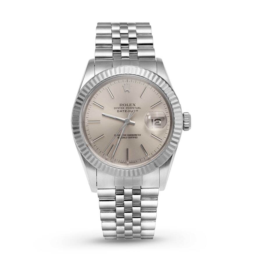 Preowned Rolex Datejust Automatic Chronometer Silver Dial Unisex Watch 16014 SSJ