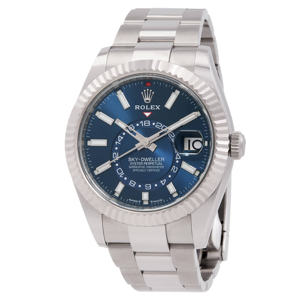Rolex SkyDweller GMT Automatic Chronometer Blue Dial Mens Watch 3369340005