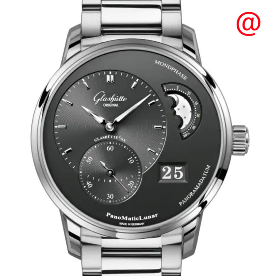 Glashutte PanoMaticLunar Automatic Grey Dial Mens Watch 1-90-02-43-32-71 9995$